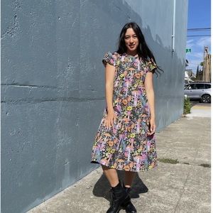 Nooworks Magic Mushroom Frida Dress XS EUC